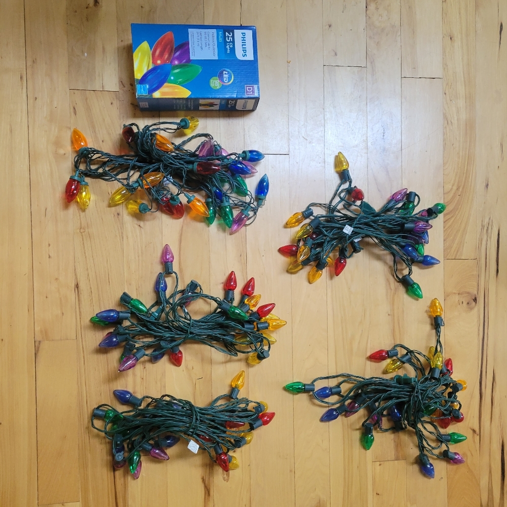 5 sets of Philips LED Christmas lights